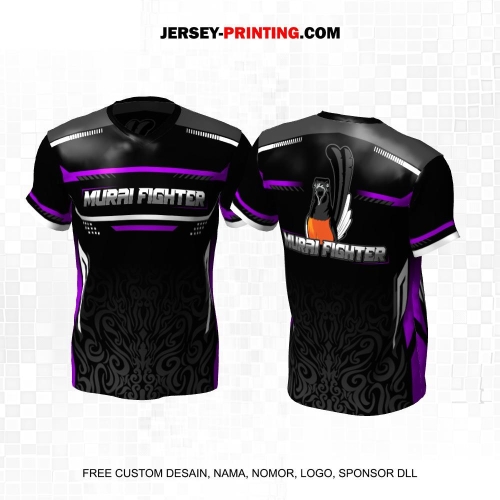 Jersey Farm Peternakan Burung Murai Kicau Hitam Abu Ungu Putih Motif Abstrak Batik 81