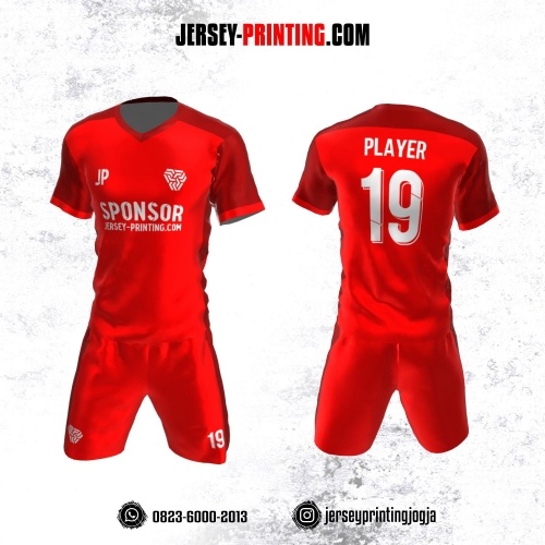Jersey Futsal Merah Putih