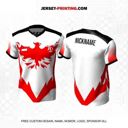 Jersey HUT RI 79 Kemerdekaan Indonesia 17 Agustus Putih Motif Garuda 07