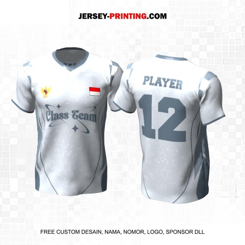 Jersey Kelas Abu Motif Rumus 215