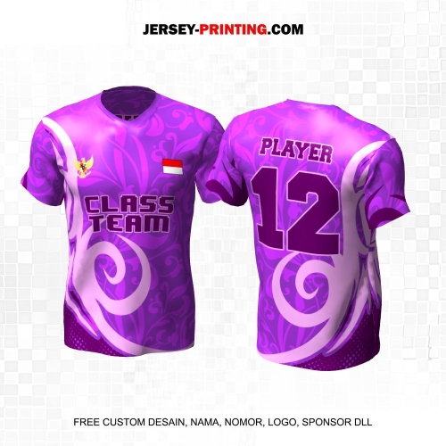 Jersey Kelas Ungu Motif Batik 48