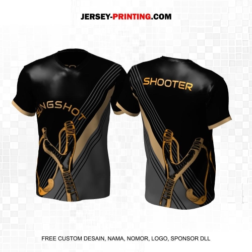 Jersey Ketapel Slingshot Plintheng Hitam Abu Gold Motif Garis 02