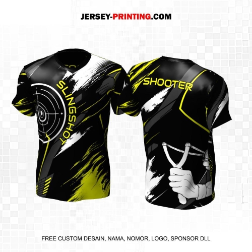 Jersey Ketapel Slingshot Plintheng Hitam Abu Hijau Putih Motif Abstrak 16