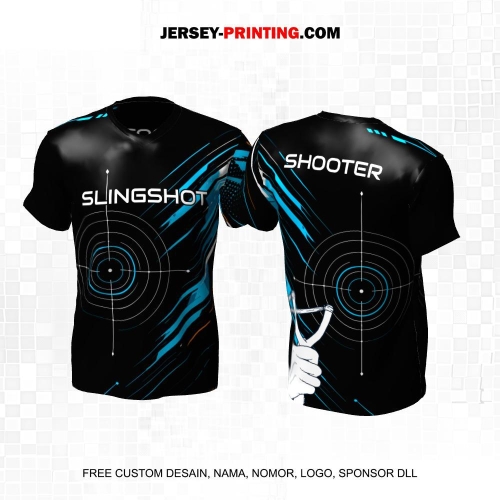 Jersey Ketapel Slingshot Plintheng Hitam Biru Putih Motif Abstrak 18
