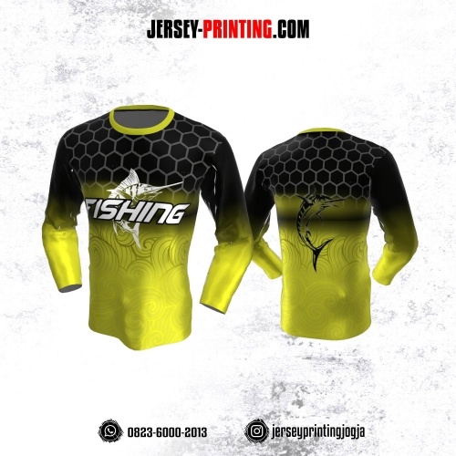 Jersey Mancing Fishing Angler Lengan Panjang