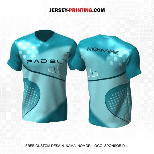 Jersey Olahraga Sport Padel Tosca Motif Abstrak Polkadot 05