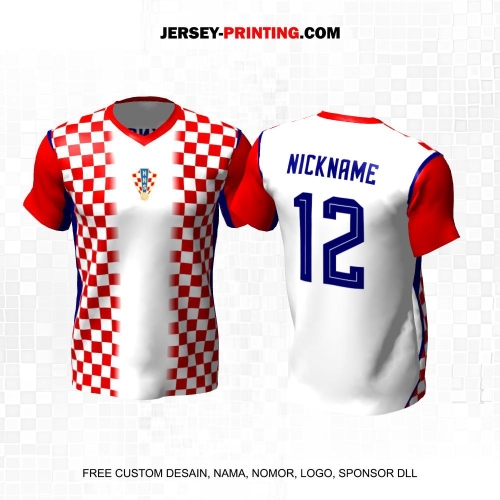 Jersey Timnas Pildun Piala Dunia 2026 Croatia World Cup 12