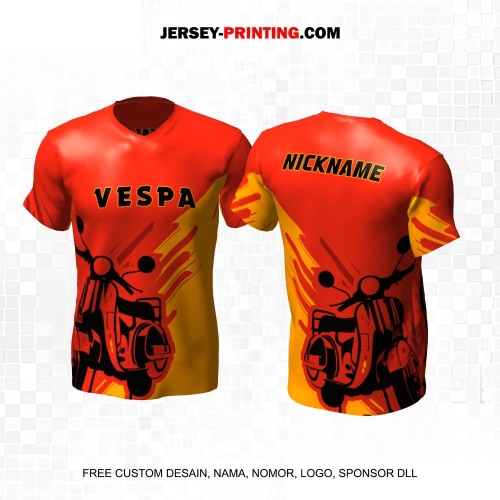 Jersey Vespa Orange Kuning Motif Abstrak 03